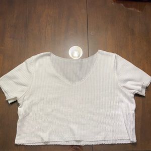 A white dressy t-shirt